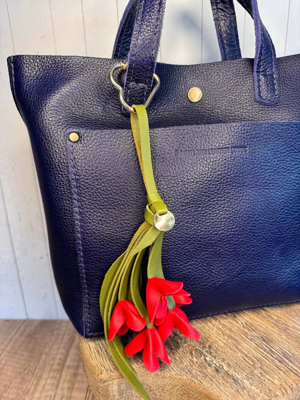 Flower Bag Charm Red Flower Lobelia Flowers Fuchsia NEW Spring Accessory Charms